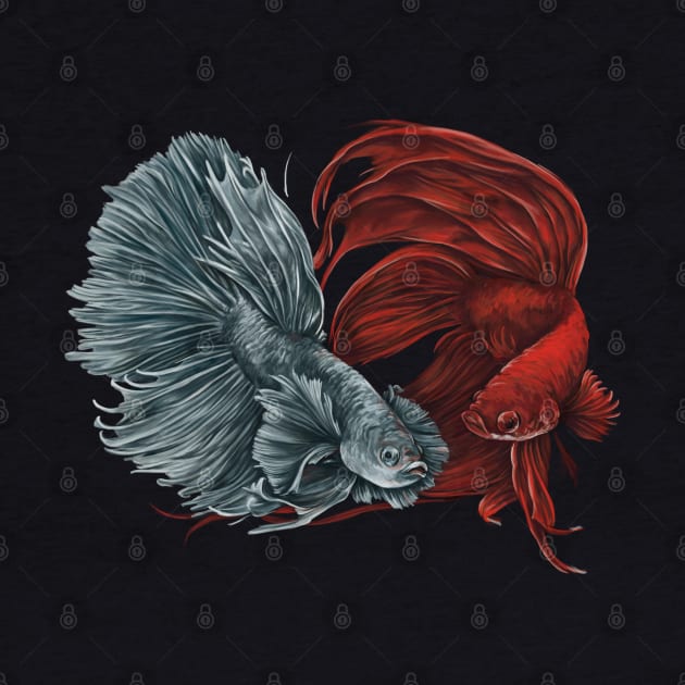 Fighting fish by Anilia